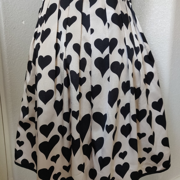 Modcloth Vintage Black Heart Dress. Size S - Picture 6 of 6